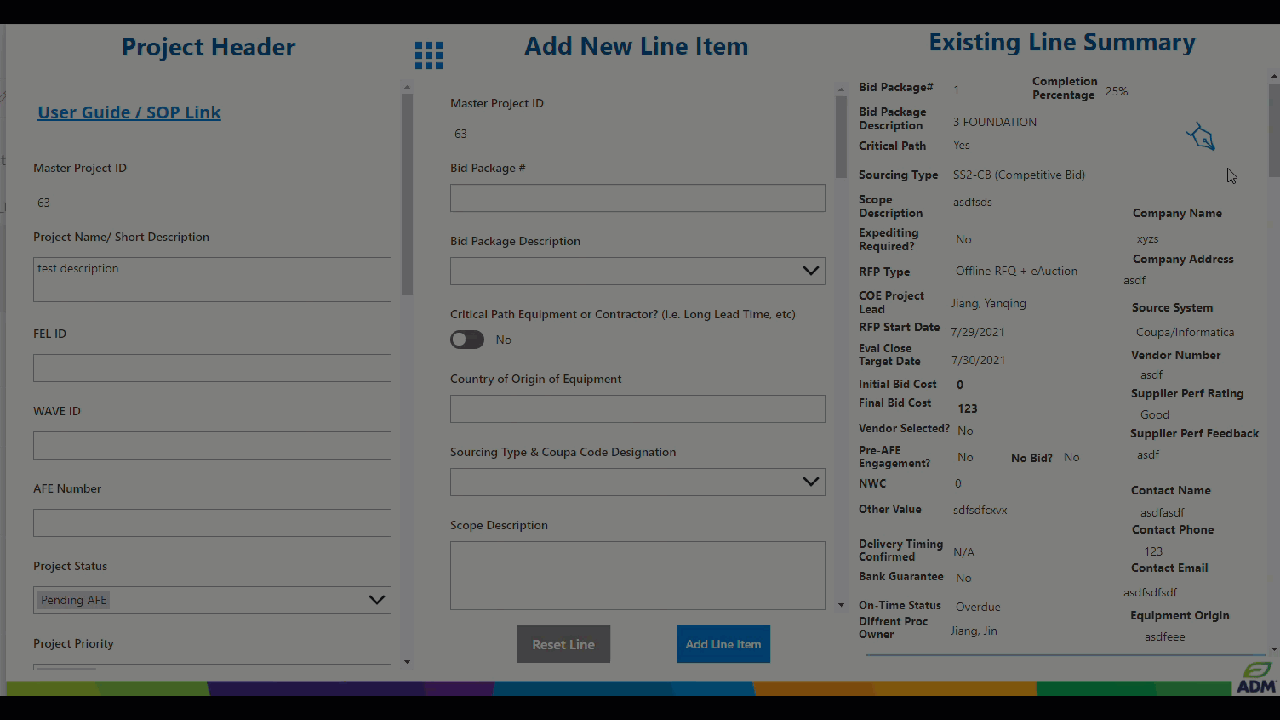 Capex Project Application