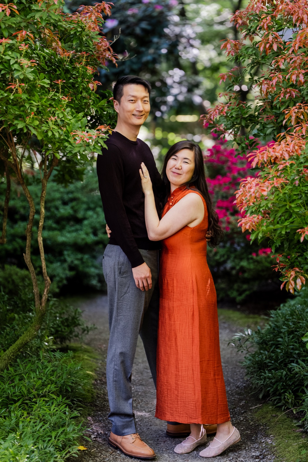 Among the azaleas